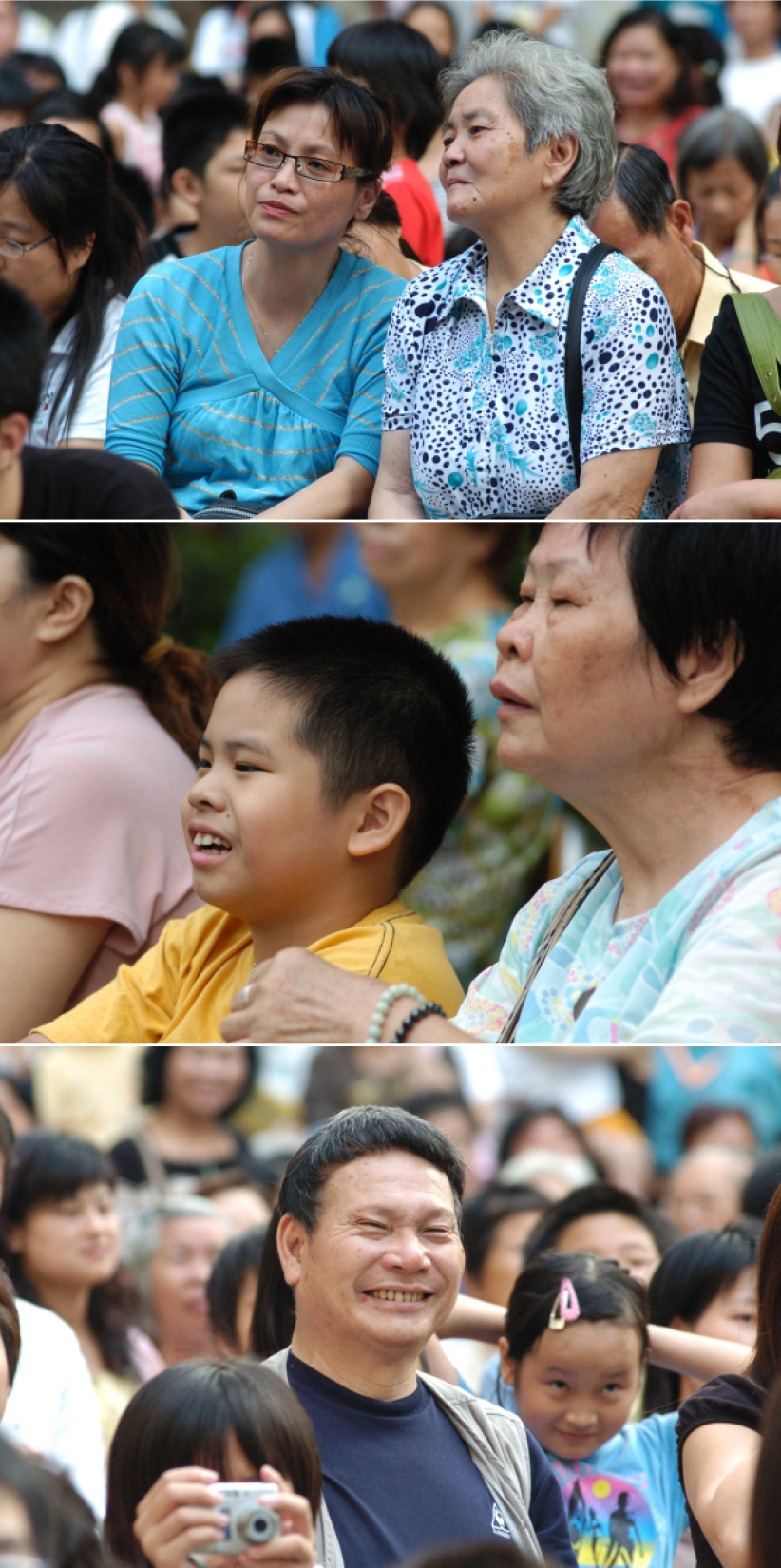 聽藝人分享天父伴渡難關 天水圍居民露笑顔
