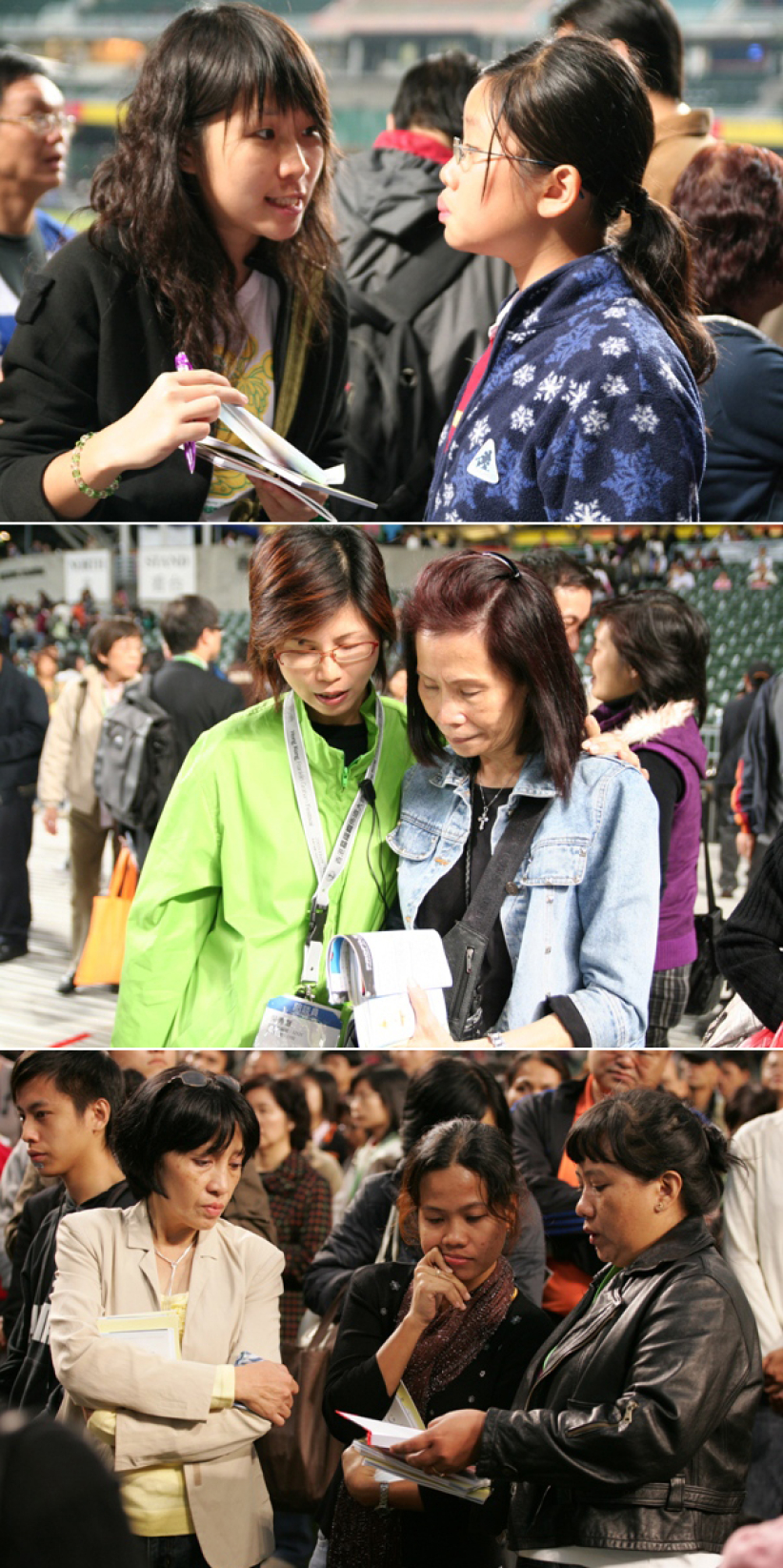 12萬人同聽福音信息 決志者海湧球場