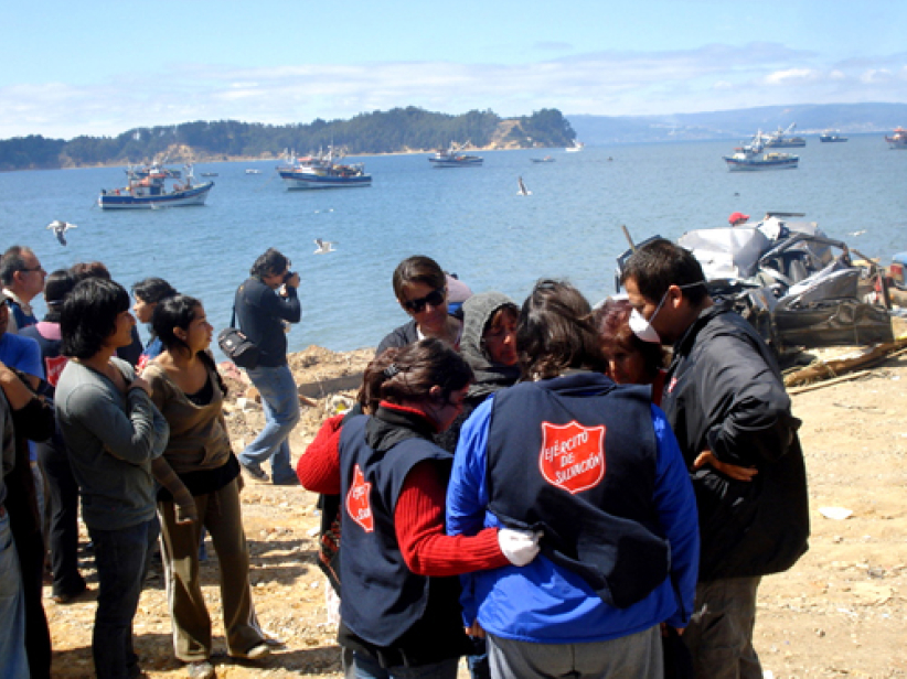 救世軍繼續為智利地震災民提供援助