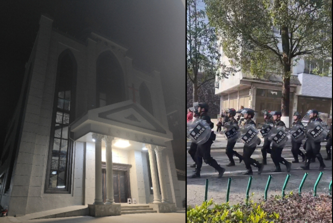 溫洲家庭教會遭逾千警察封鎖 數百信徒被帶走