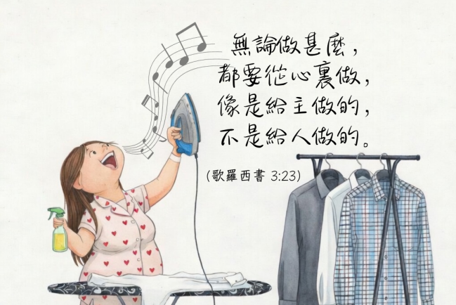【守護家庭365】從心裏去做,不為給人看,只為主喜悅