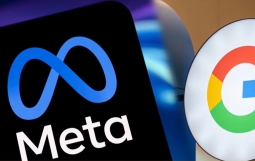 Meta 與 Google 標誌（示意圖）