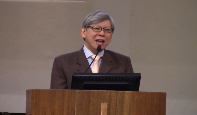 張健庭牧師於南加州慕道園華人浸信會講道