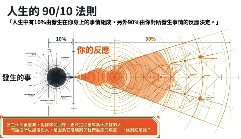 「九十與十法則」:毀掉關係的往往是過度反應