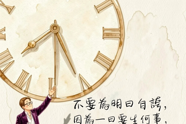 【守護家庭365】不要為明日自誇