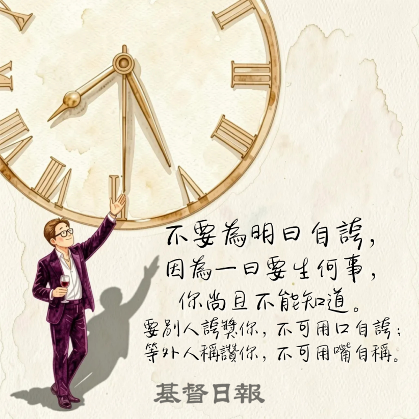 【守護家庭365】不要為明日自誇