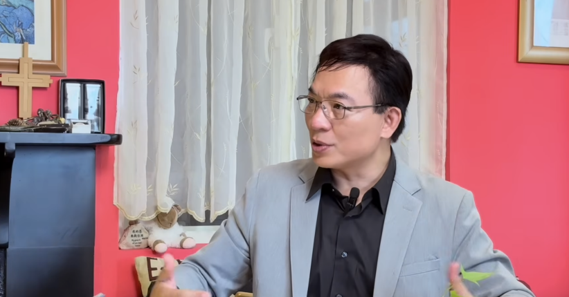 彭盛有博士接受採訪，資料圖片，與本次採訪無直接關聯。