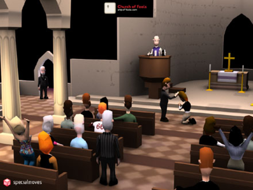 虛擬教會舉行首次禮拜