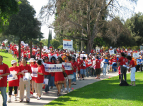 洛杉磯五千基督徒維護傳統婚姻大遊行