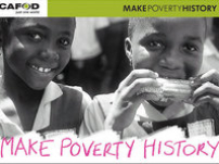 英國和威尼斯多個機構集會支持「Make Poverty History」消滅貧窮大行動