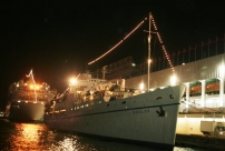 忠僕號告別禮 歡迎登船敬拜讚美