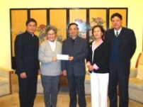 雪災期間華人基督教聯會贈廿萬救災