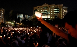 六四廿週年 維園燭光不熄