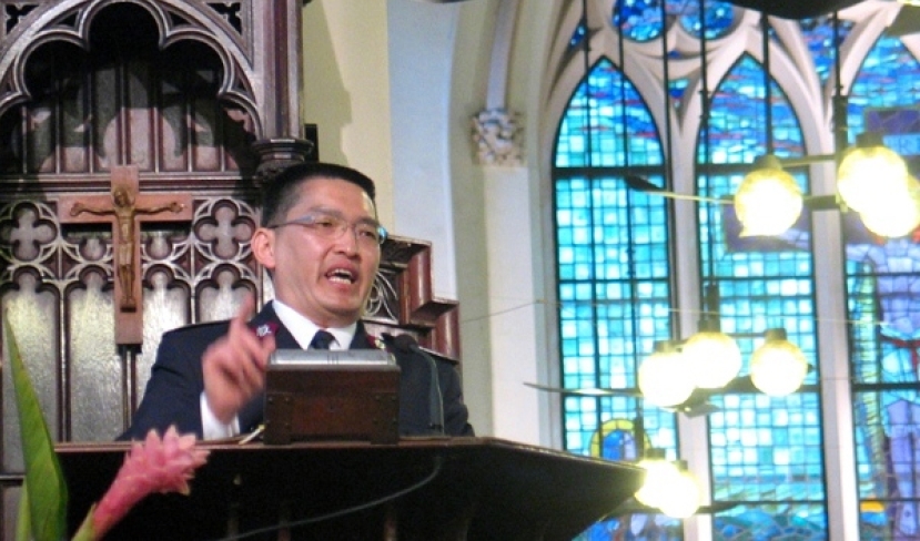 合一崇拜上 傅三川上校講「你們就是這些事的見證」