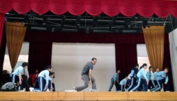 學生參與音樂劇《毒裁者》宣傳反吸毒