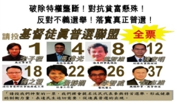 「基督徒真普選聯盟」八人組結盟參選