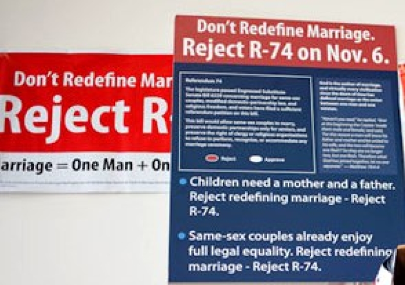 華盛頓保衛傳統婚姻燃眉迫切