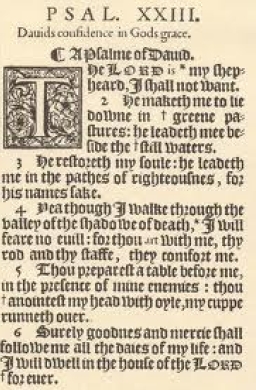 「我雖然行過死蔭的幽谷」成KJV最熱搜經文