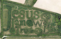 英國農夫人工植樹現巨大聖經金句