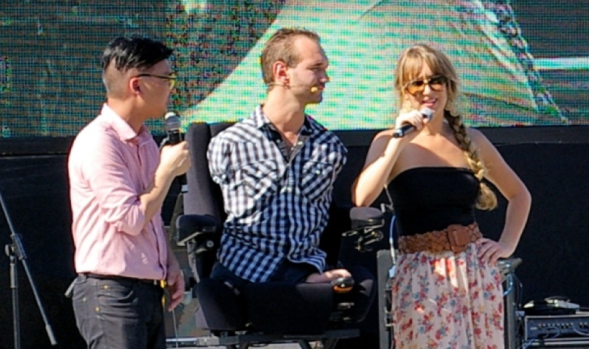 無四肢力克寄語港人：愛是最緊要