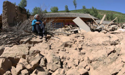 宣明會勘災隊抵甘肅定西災區發放物質