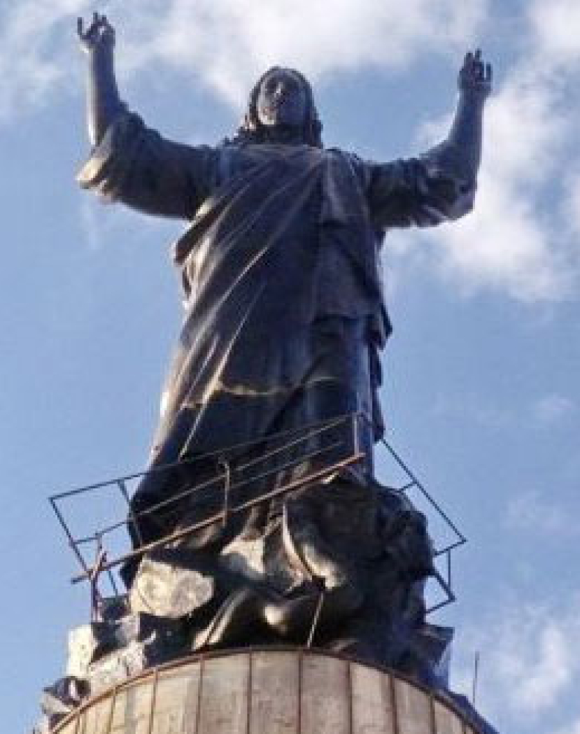 敘利亞豎立39米高耶穌像 冀望恢復和平