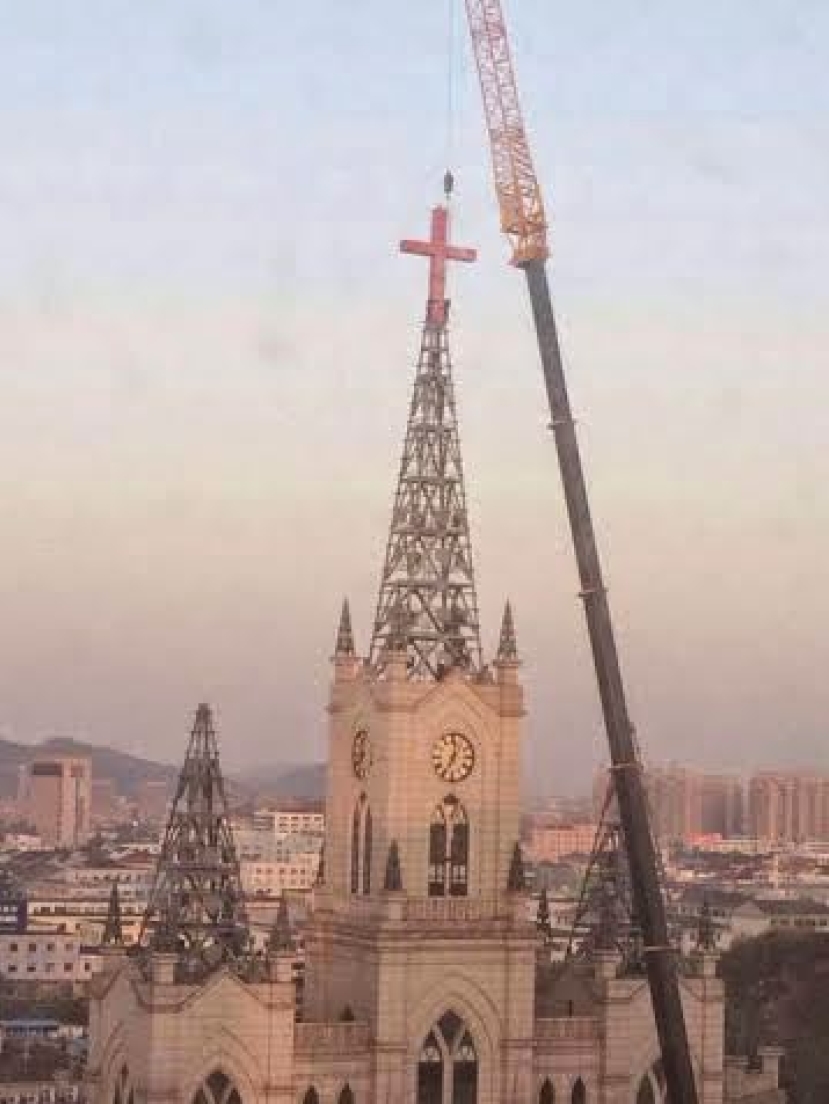 聖誕前夕強拆行動未停 浙江一週內兩處十字架被拆下