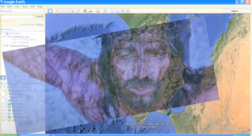 耶穌受難臉容出現在谷歌地圖 !？ 10萬人次點擊