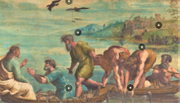 7幅文藝復興名畫3D復修 「捕魚神蹟」飛鳥啄食清晰見