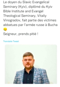 烏克蘭神學院院長布查鎮遇害