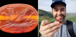 以色列徒步旅行者 發現罕見2800年聖甲蟲印章