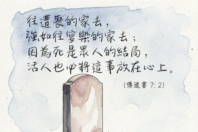 【守護家庭365】往遭喪的家去,強如往宴樂的家去