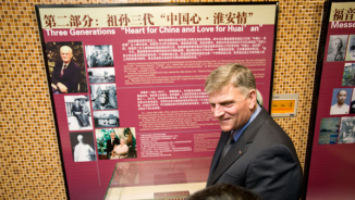 Franklin Graham Visit Mother's Birth Place in China, Dedicates Bible Seminary