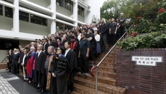 1,000 Hong Kong Students and Staff Hold Silent Protest Against Beijing's Lack of Academic Freedom
