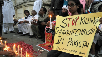 Pakistani Christians Protest Against Churches Being Demolished To Make Way For New Train Line