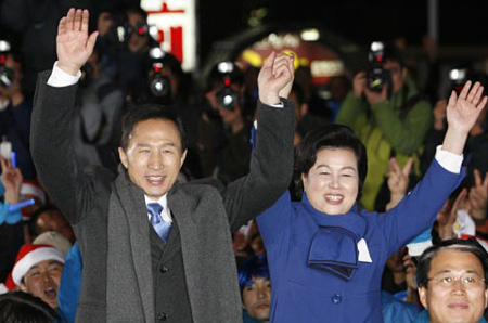 南韓總統大選出爐 基督徒候選人李明博當選