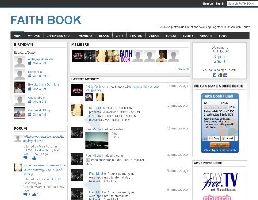 基督徒專屬的社群網站FaithBook開通